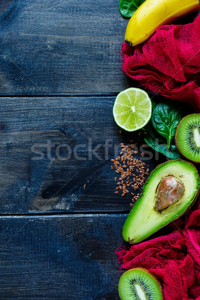 Vert fraîches smoothie fruits légumes [[stock_photo]] © YuliyaGontar