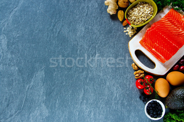 Selection of organic food Stock photo © YuliyaGontar