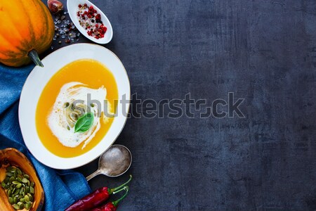 Sauces with herbs and spices Stock photo © YuliyaGontar