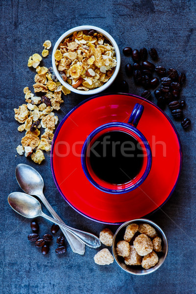 Healthy Breakfast background Stock photo © YuliyaGontar