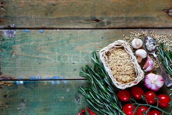 brown rice Stock photo © YuliyaGontar
