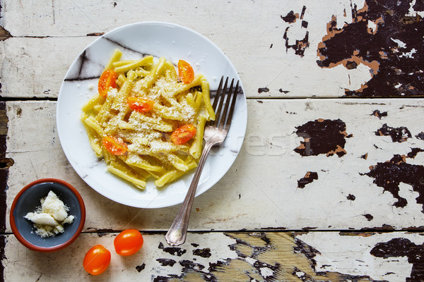 Vegeterian italian pasta Stock photo © YuliyaGontar