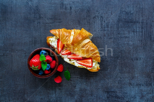 Stock photo: Delicious breakfast set