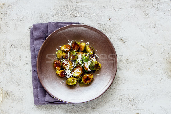 Brussels sprouts with parmesan Stock photo © YuliyaGontar