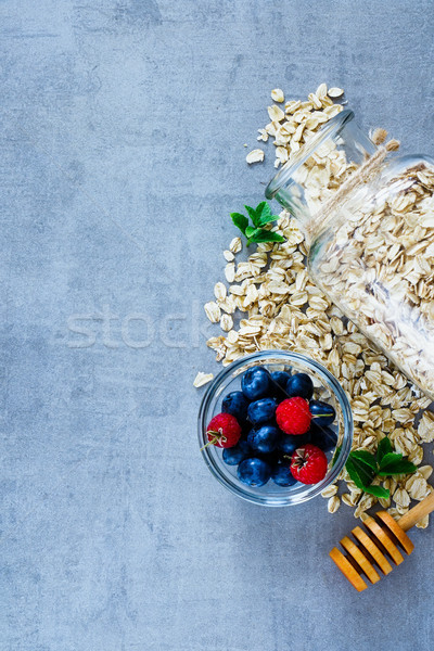 Healthy breakfast composition Stock photo © YuliyaGontar