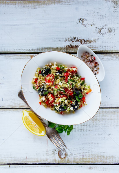 Healthy quinoa salad Stock photo © YuliyaGontar