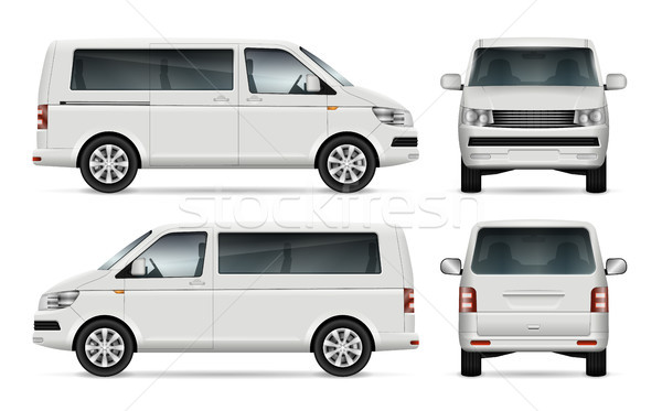 [[stock_photo]]: Minibus · vecteur · modèle · mini · bus · voiture