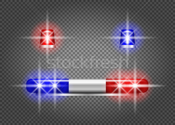 Vector emergency car siren Stock photo © YuriSchmidt
