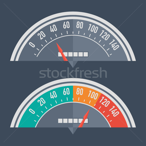 Speedometer retro classic Stock photo © yuriytsirkunov