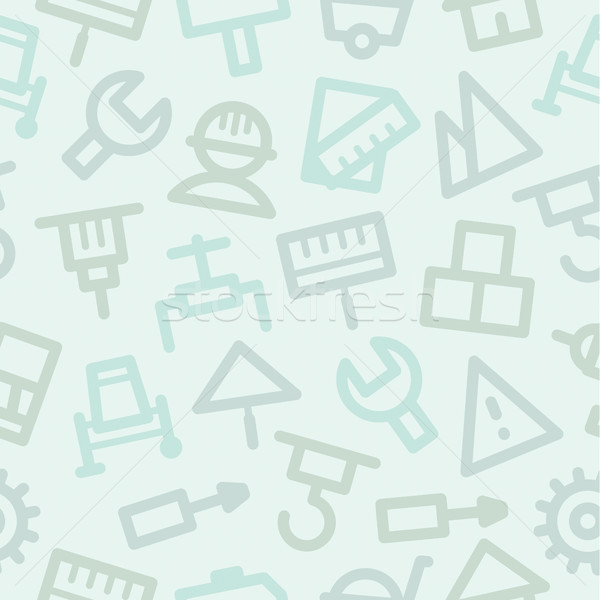 Pattern icons set repair construction Stock photo © yuriytsirkunov