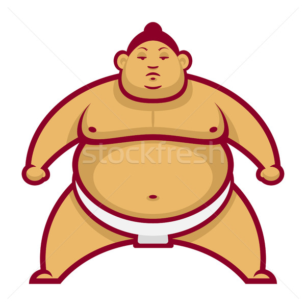 Sumo wrestler cremalheira ilustração formato eps Foto stock © yuriytsirkunov