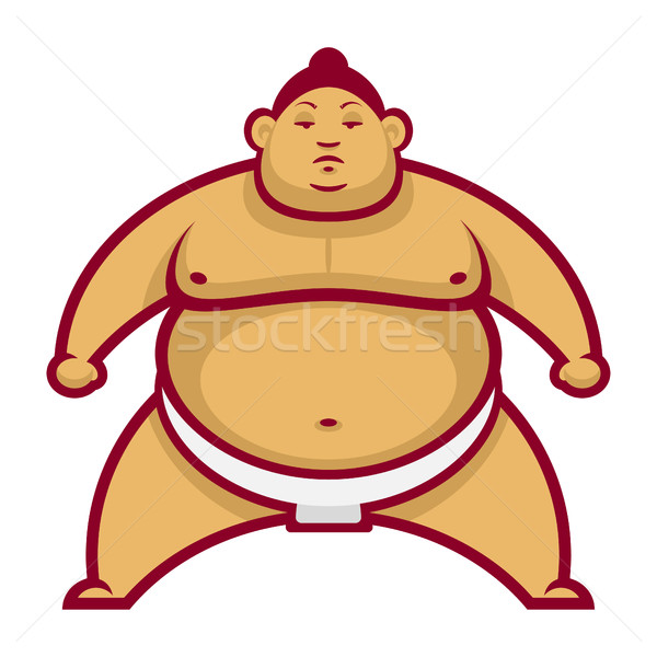 Sumo wrestler rack illustrazione formato eps Foto d'archivio © yuriytsirkunov