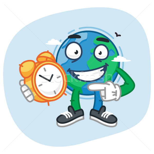 Character Earth Keeps Watch Stock photo © yuriytsirkunov