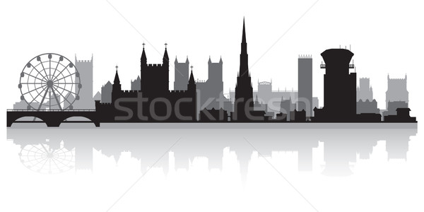 Stock photo: Bristol city skyline silhouette 