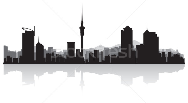 Auckland city skyline vector silhouette Stock photo © Yurkaimmortal