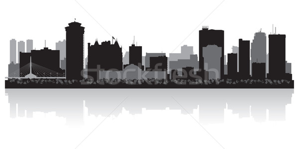 [[stock_photo]]: Canada · vecteur · silhouette · affaires · bâtiment