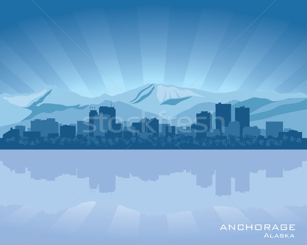 Anchorage, Alaska skyline Stock photo © Yurkaimmortal