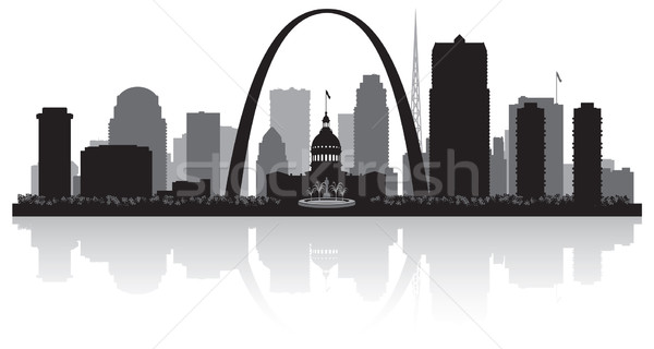 Saint Missouri silhouette vecteur illustration [[stock_photo]] © Yurkaimmortal