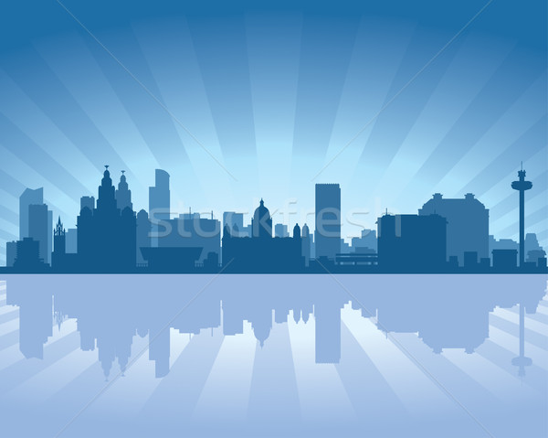 Liverpool England skyline Stock photo © Yurkaimmortal