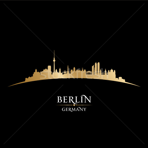 Berlin Allemagne silhouette noir ciel [[stock_photo]] © Yurkaimmortal