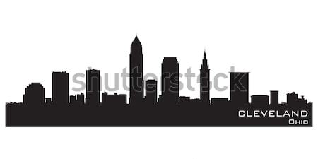 Ohio skyline dettagliato vettore silhouette cielo Foto d'archivio © Yurkaimmortal