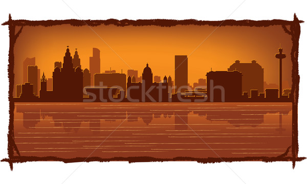 Liverpool England skyline  Stock photo © Yurkaimmortal