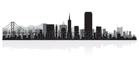 Sacramento city skyline silhouette Stock photo © Yurkaimmortal