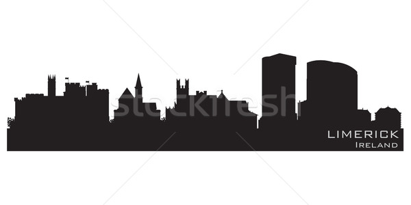 Irlande Skyline détaillée vecteur silhouette ciel [[stock_photo]] © Yurkaimmortal