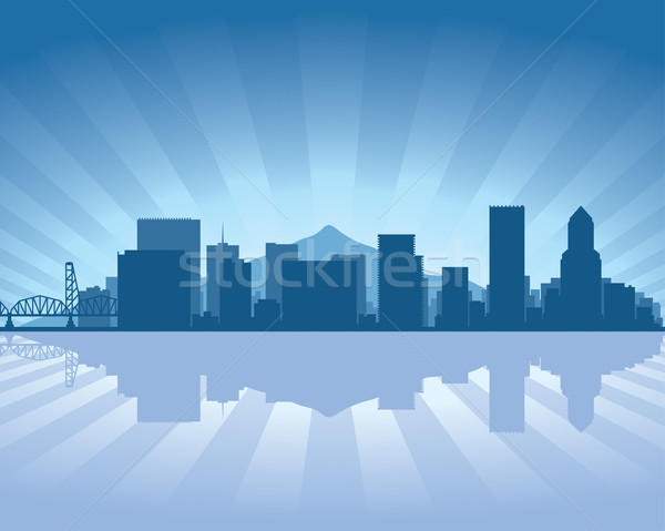Portland skyline  Stock photo © Yurkaimmortal