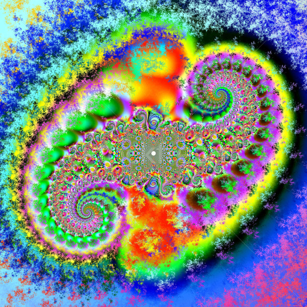Stock photo: Colorful Fractal Background. A fractal is a natural phenomenon o