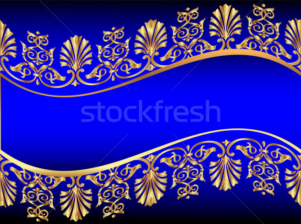 background with gold(en)  pattern Stock photo © yurkina