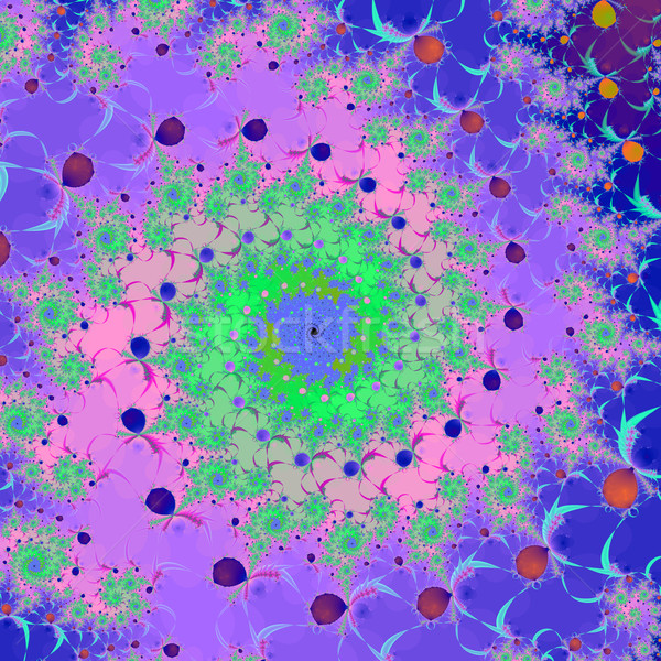 Stockfoto: Kleurrijk · fractal · natuurlijke · fenomeen · wiskundig · ingesteld