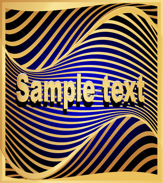  gold(en) abstract background to technologies with wave on blue Stock photo © yurkina