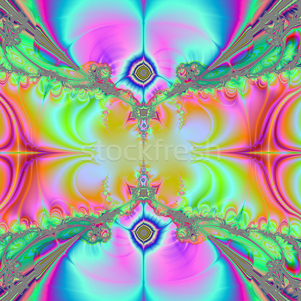 Colorat fractal natural fenomen matematic set Imagine de stoc © yurkina