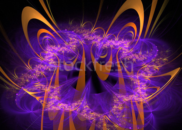 [[stock_photo]]: Illustration · fractal · or · ornements · fleur