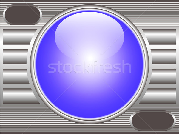 technical background metal with glass ball Stock photo © yurkina