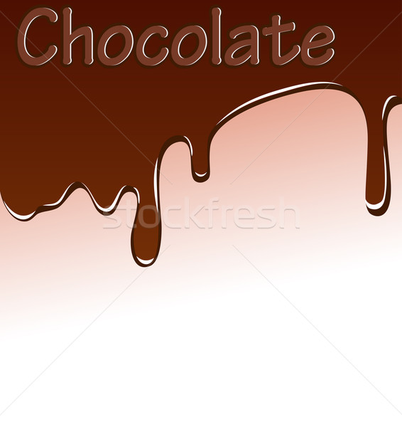  background with chocolate streaks for advertising and place for Stock photo © yurkina
