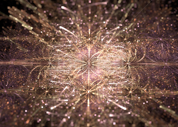 Ilustrare fractal roz hârtie proiect fundal Imagine de stoc © yurkina