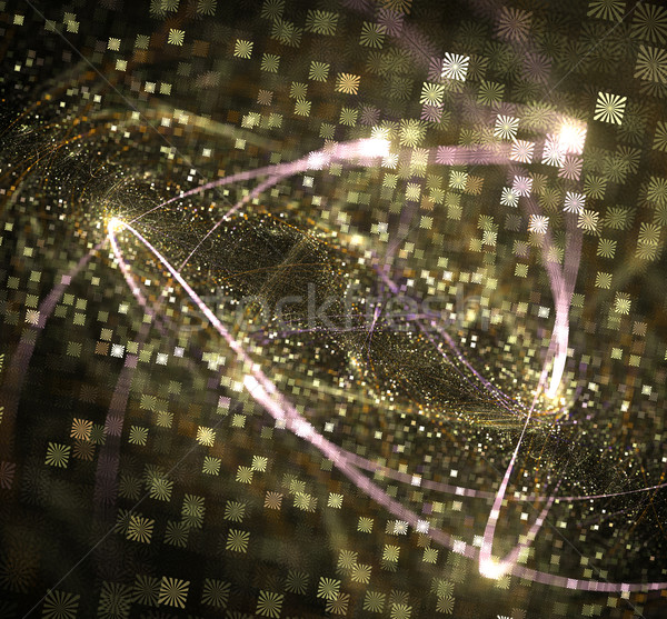 Ilustrare fractal hârtie modă proiect Imagine de stoc © yurkina