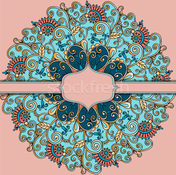 Mandala decoración aislado estilo decoración Foto stock © yurkina