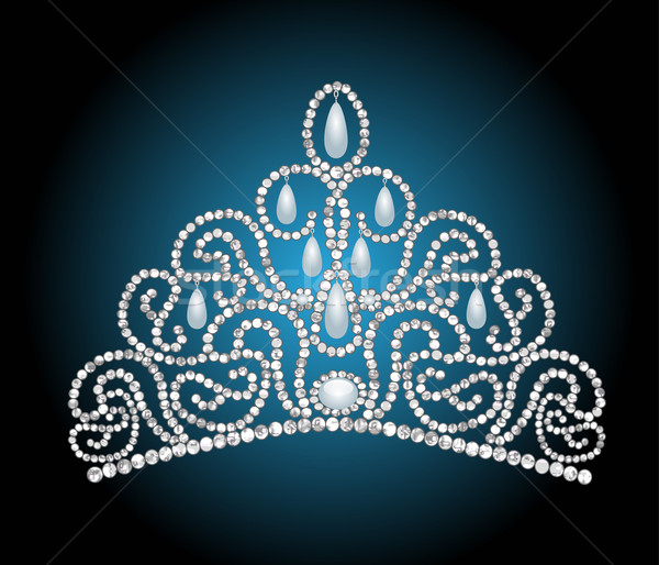  wedding feminine diadem with pearl lavaliere Stock photo © yurkina