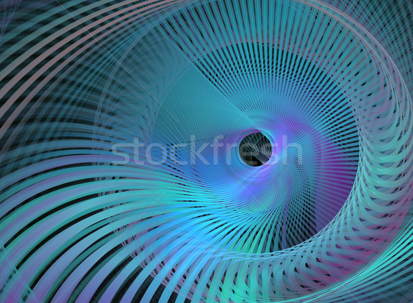 fractal abstract background illustration line movement around th Stock photo © yurkina