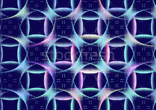 Illustrazione abstract frattale geometrica pattern tecnologia Foto d'archivio © yurkina