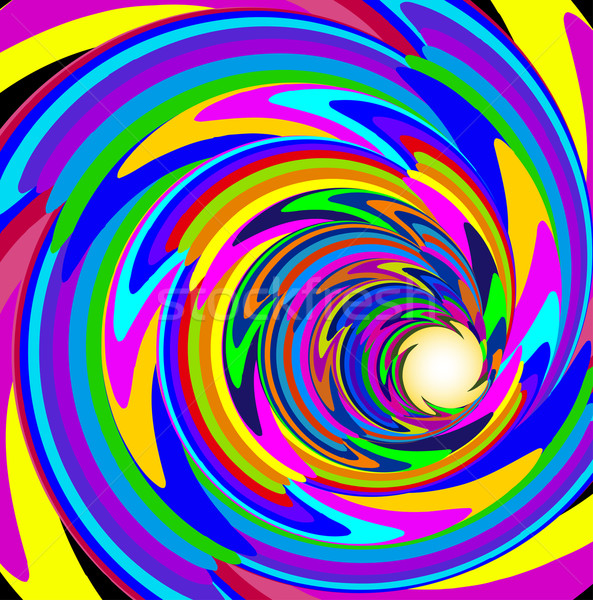 Kosmischen hellen Spirale Zeilen Illustration abstrakten Stock foto © yurkina