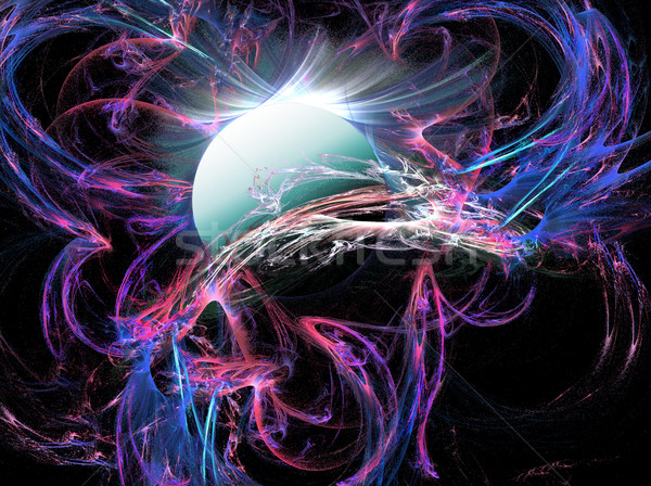 Illustratie fractal storm zee business mode Stockfoto © yurkina