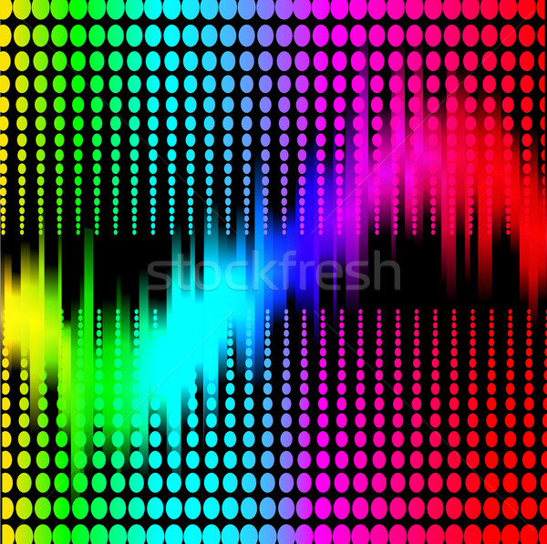 Abstract spectrum equalizer zwarte illustratie computer Stockfoto © yurkina