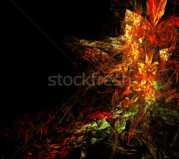 Illustratie abstract fractal ontwerp bloem Stockfoto © yurkina