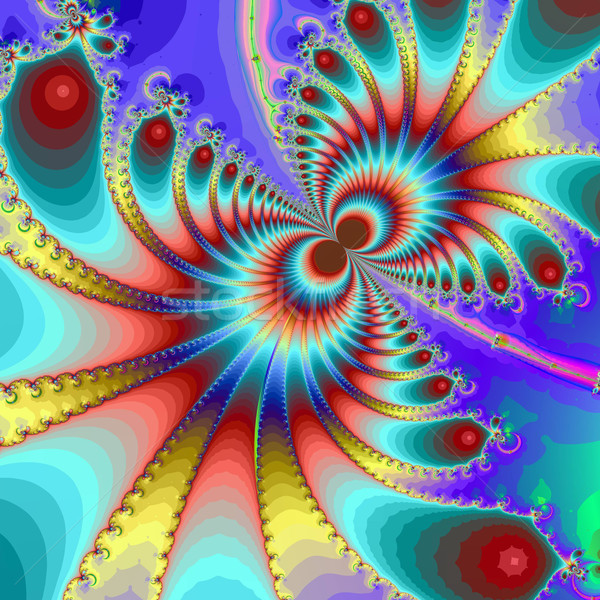 Kolorowy fractal naturalnych zjawisko matematyczny zestaw Zdjęcia stock © yurkina