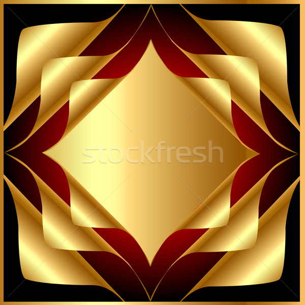  background with gold(en) wreathed small piece of coal Stock photo © yurkina
