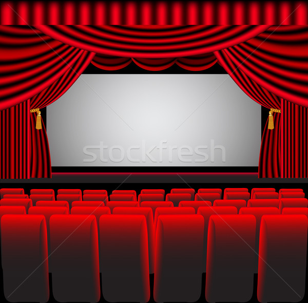 premises theatre with screen and chair Stock photo © yurkina